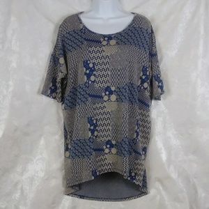 Lularoe Hi Low Knit Short Sleeve Top